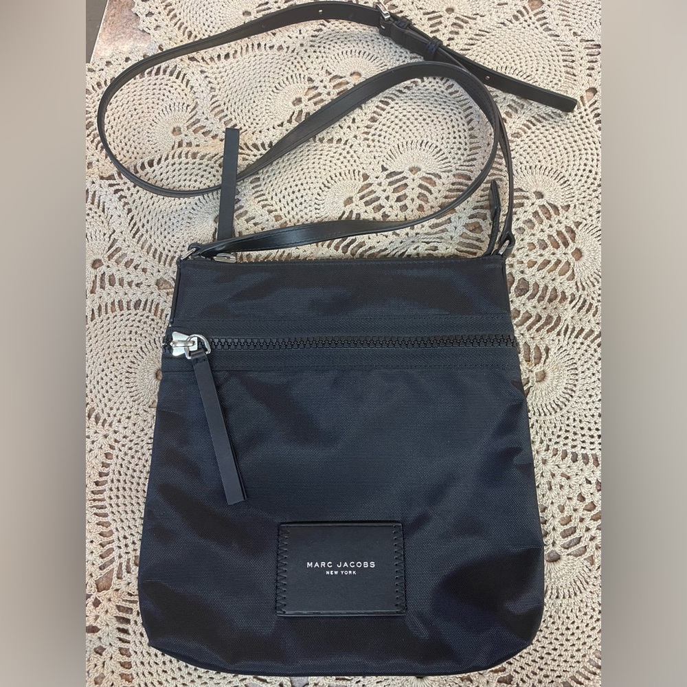 Marc Jacobs North-South (NS) Nylon Crossbody Bag in black